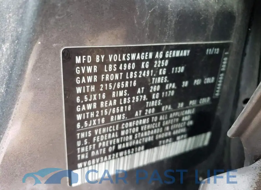WVGBV3AX2EW552106# 13