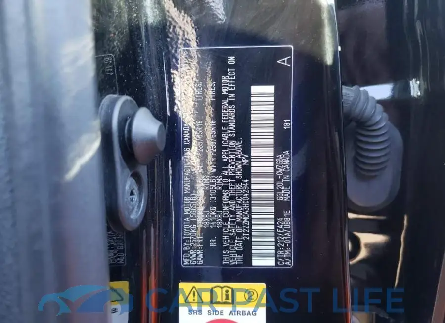 2T2ZZMCA3HC042944# 13