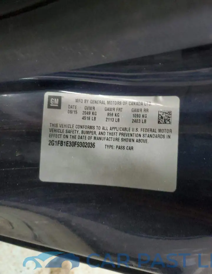 2G1FB1E30F9302036# 12