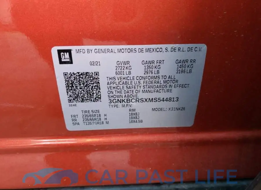 3GNKBCRSXMS544813# 14