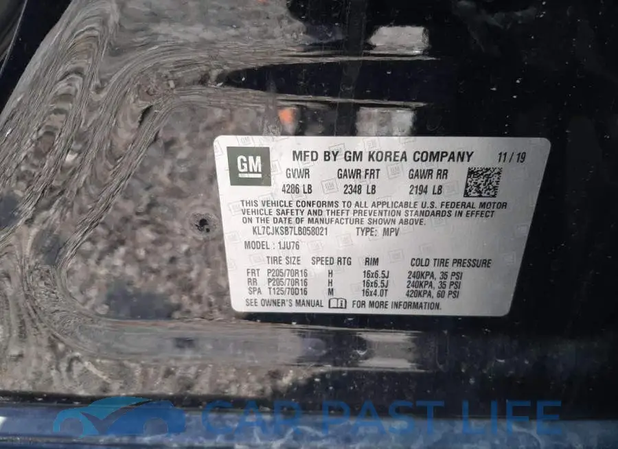 KL7CJKSB7LB058021# 13