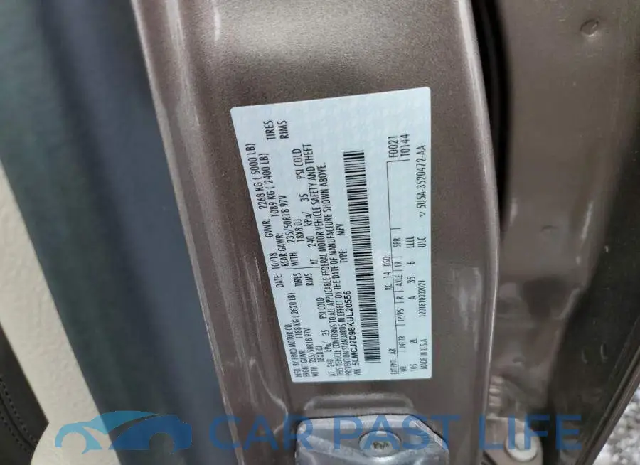 5LMCJ2D98KUL20556# 12
