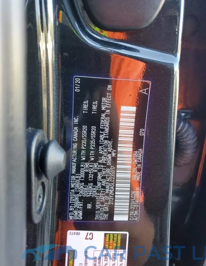 2T2YZMDA5LC235017# 10