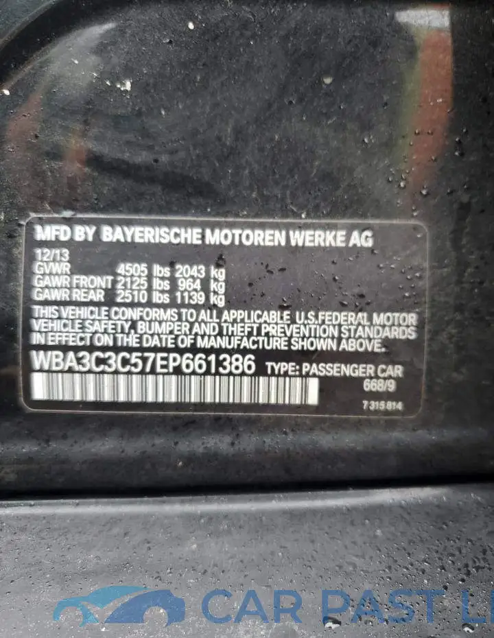 WBA3C3C57EP661386# 12