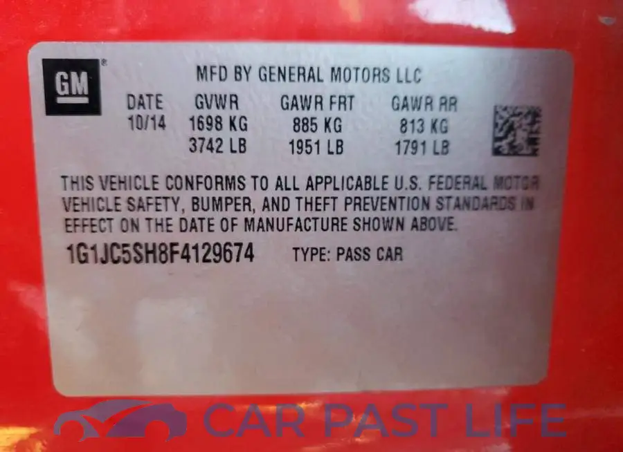 1G1JC5SH8F4129674# 13