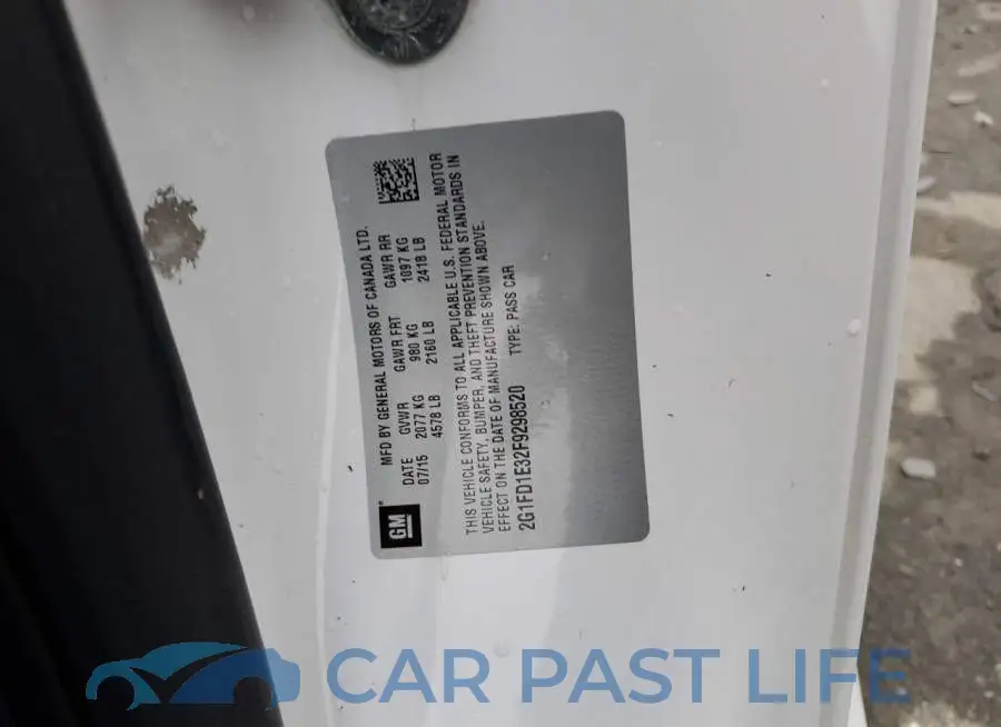 2G1FD1E32F9298520# 12