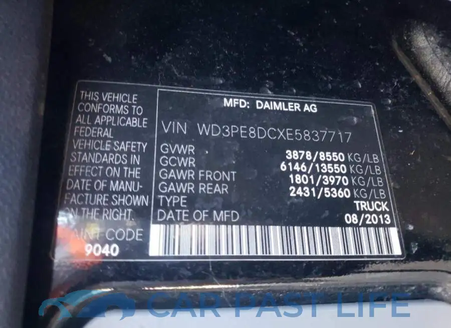 WD3PE8DCXE5837717# 10
