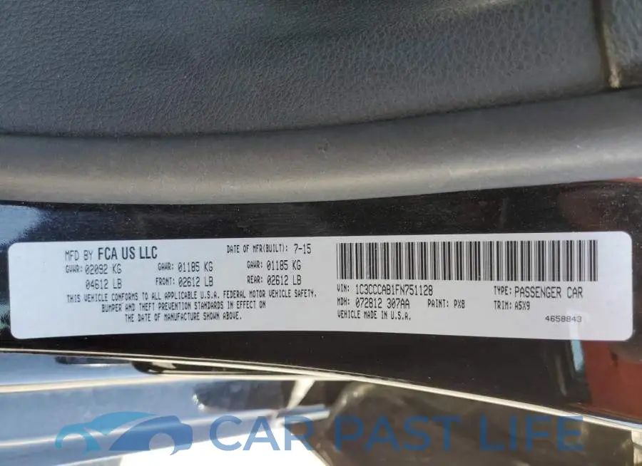 1C3CCCAB1FN751128# 10