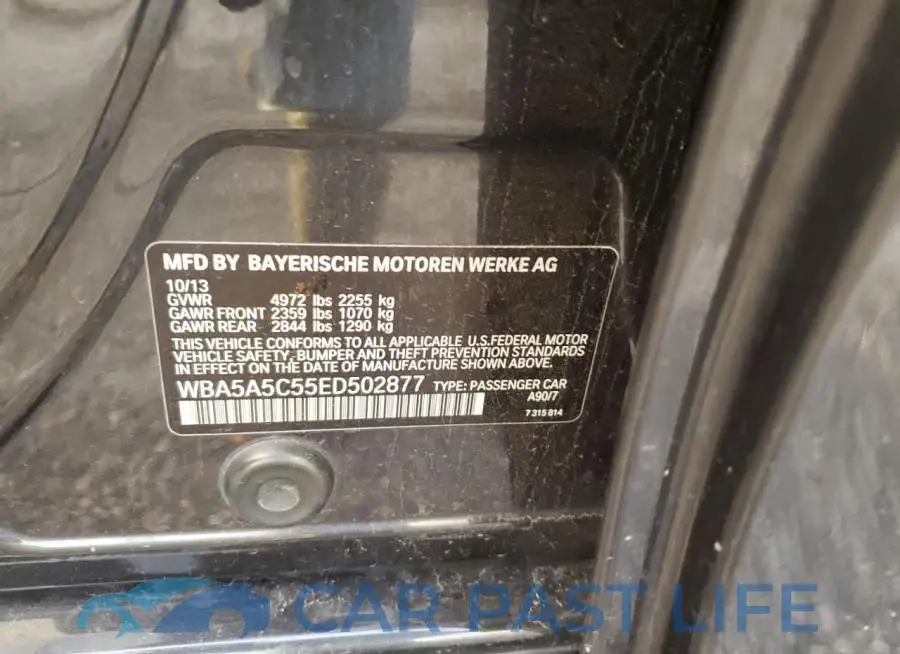 WBA5A5C55ED502877# 13