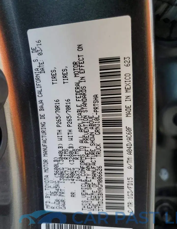 3TMDZ5BN9GM006626# 10