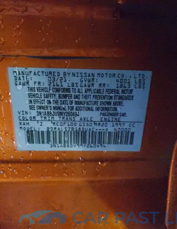 3N1AB8DV9MY260494# 13