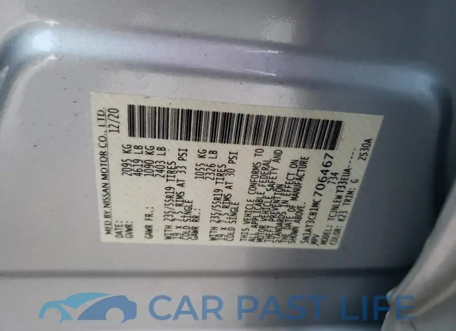 5N1AT3CB1MC706467# 13
