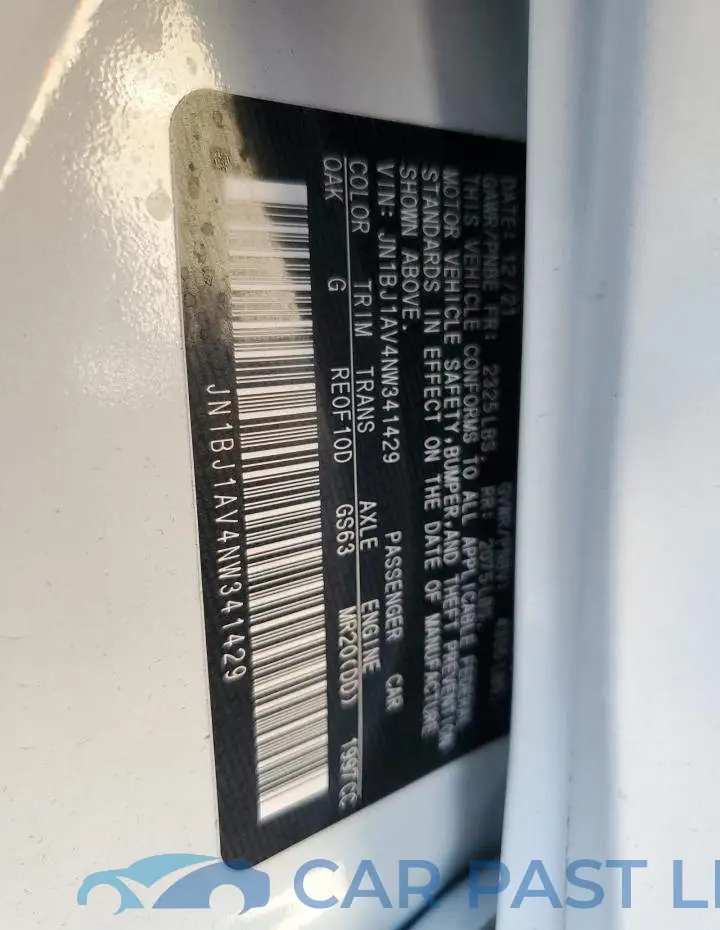 JN1BJ1AV4NW341429# 13