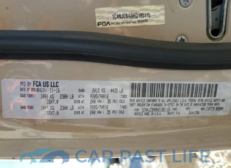 1C4NJCBA9HD185115# 10