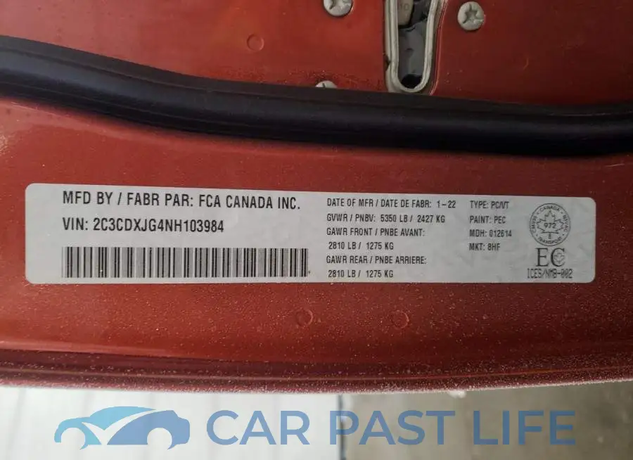 2C3CDXJG4NH103984# 12