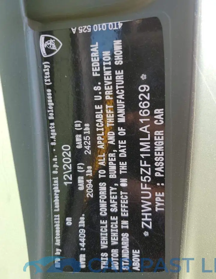 ZHWUF5ZF1MLA16629# 10