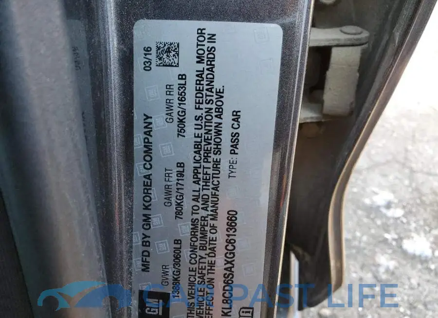 KL8CD6SAXGC613660# 12