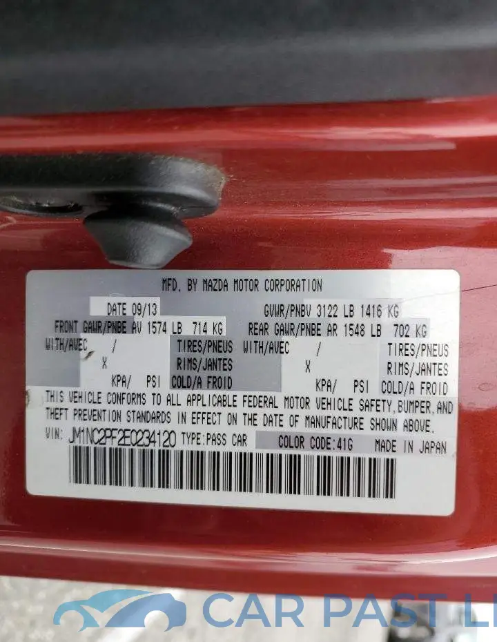 JM1NC2PF2E0234120# 13