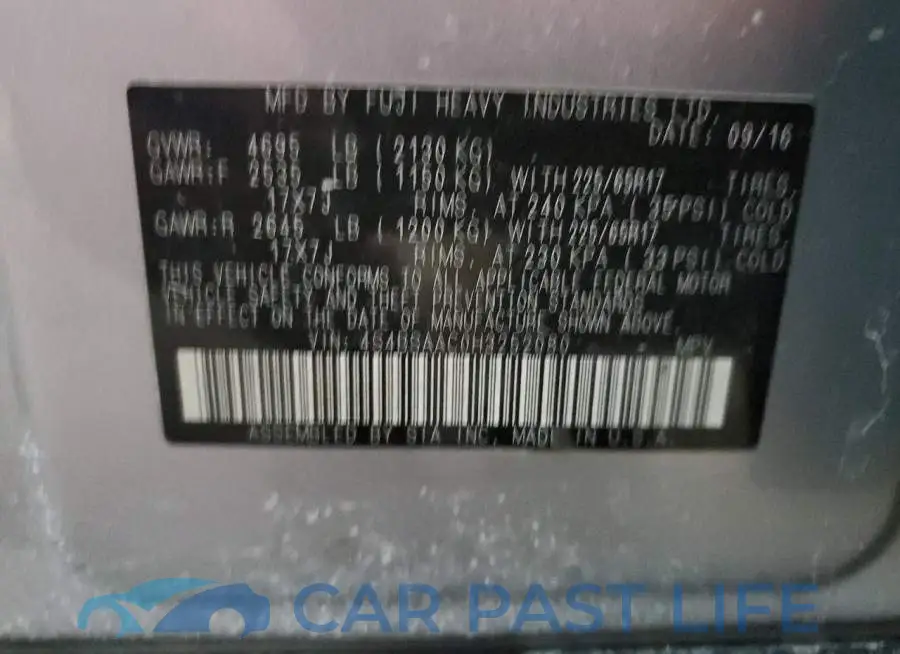 4S4BSAAC0H3252080# 12