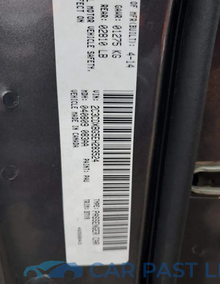 2C3CDXBG5EH283524# 12