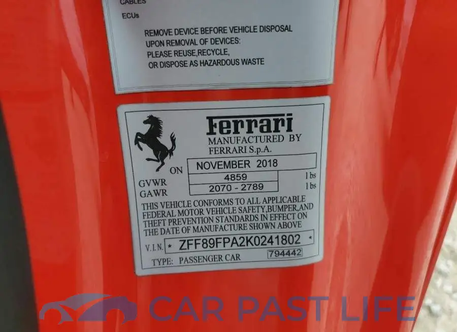 ZFF89FPA2K0241802# 10
