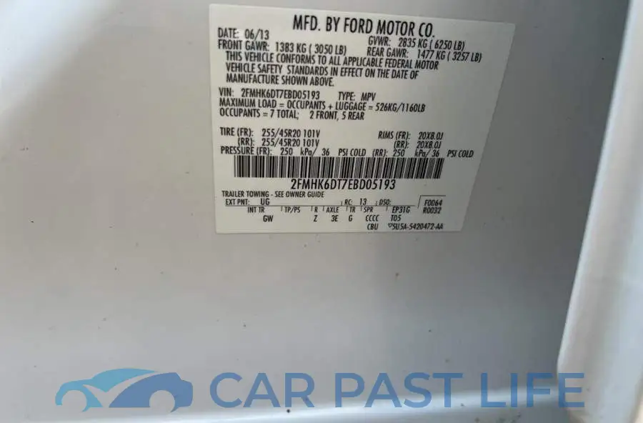 2FMHK6DT7EBD05193# 10