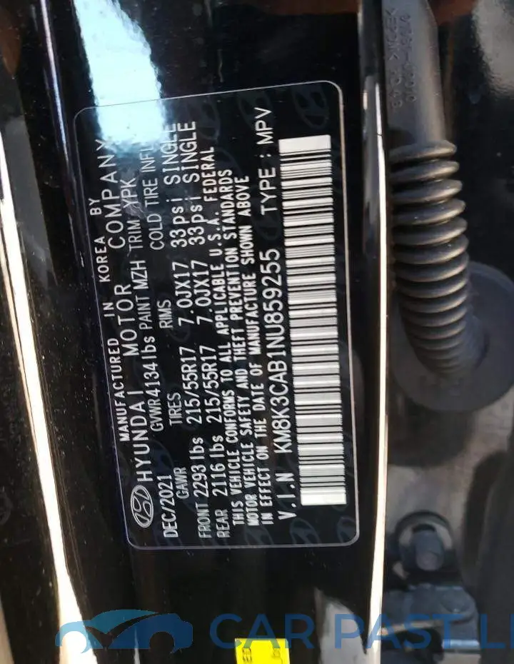 KM8K3CAB1NU859255# 13