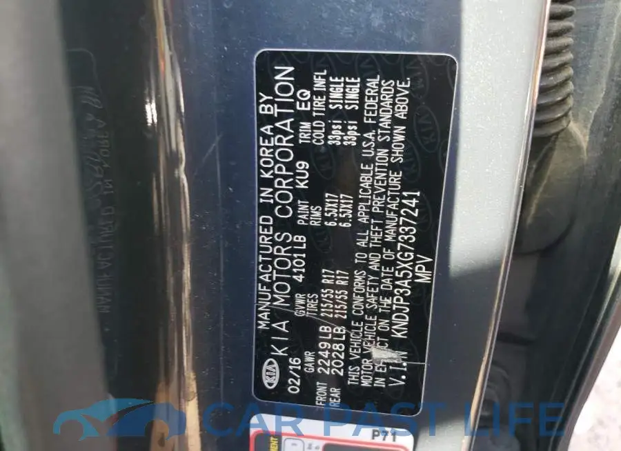 KNDJP3A5XG7337241# 10