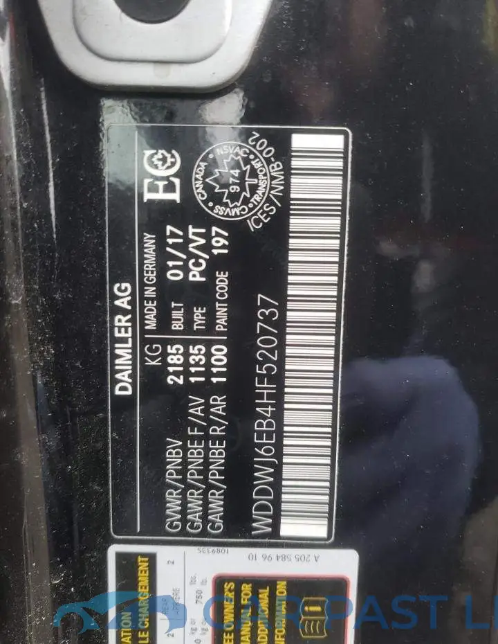 WDDWJ6EB4HF520737# 12