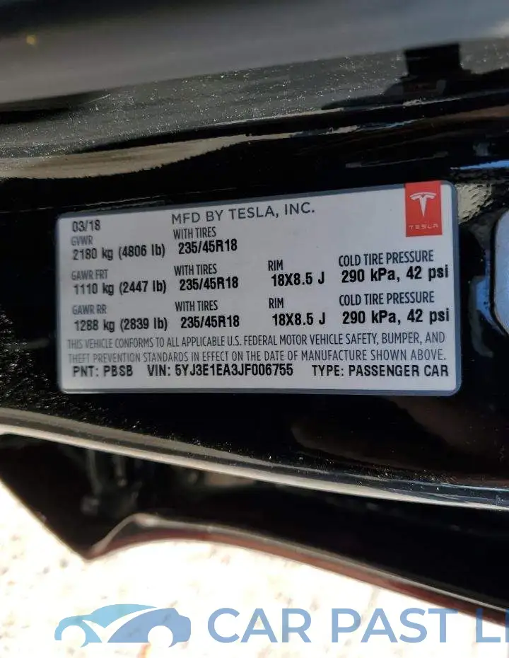 5YJ3E1EA3JF006755# 12