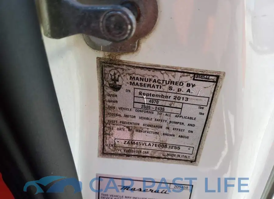 ZAM45VLA7E0083255# 10