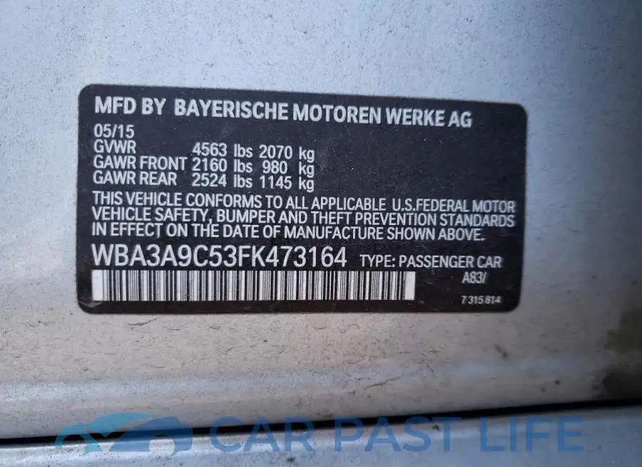 WBA3A9C53FK473164# 12