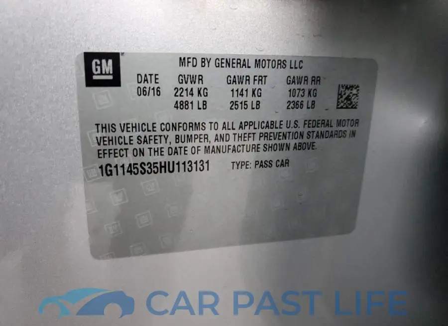 1G1145S35HU113131# 12