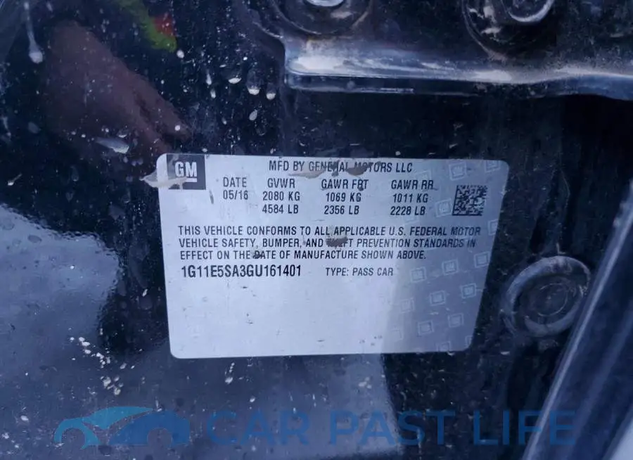1G11E5SA3GU161401# 12