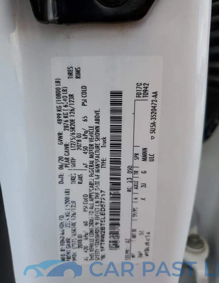 1FT8W2BT5LED57217# 12