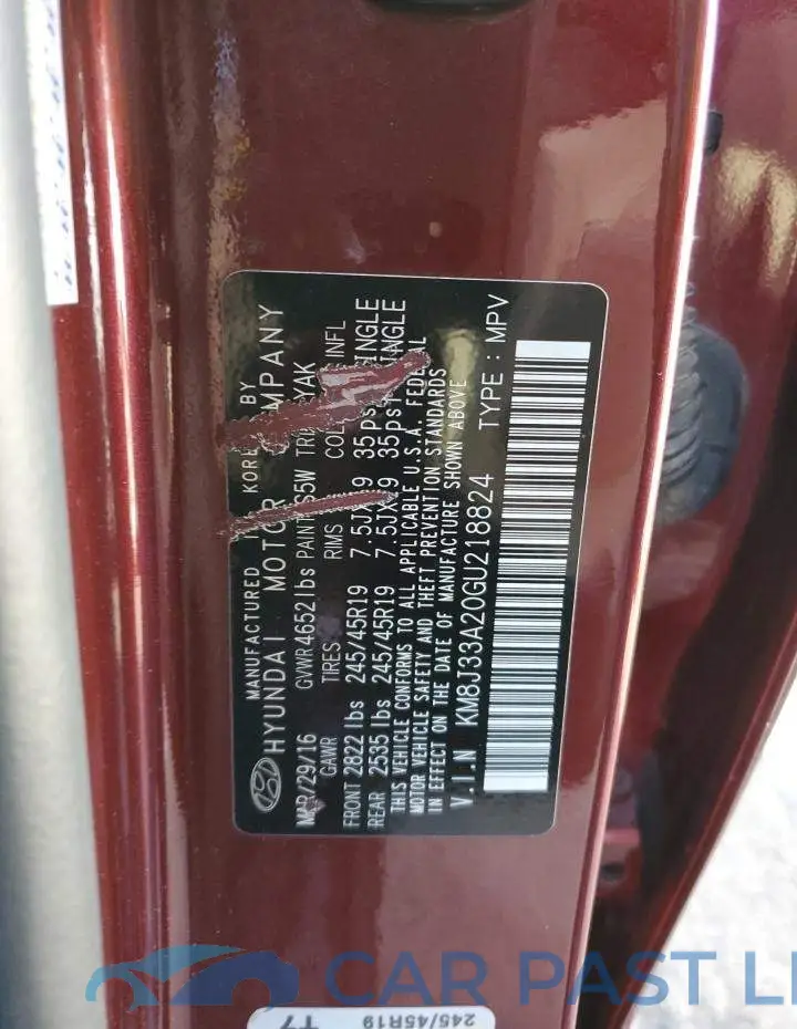 KM8J33A20GU218824# 13