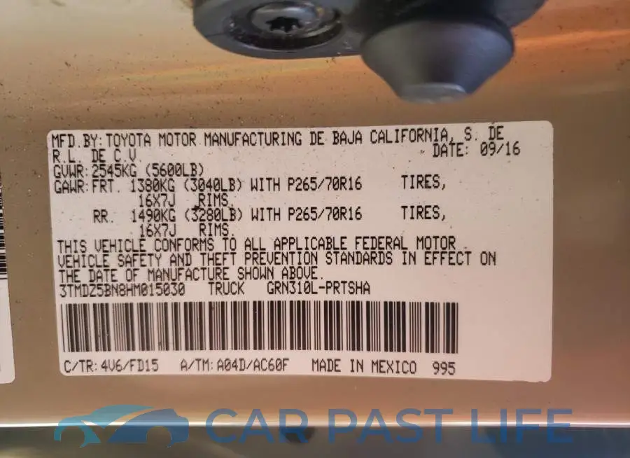 3TMDZ5BN8HM015030# 12