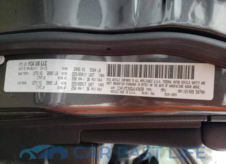 1C4PJMCS6GW143039# 13