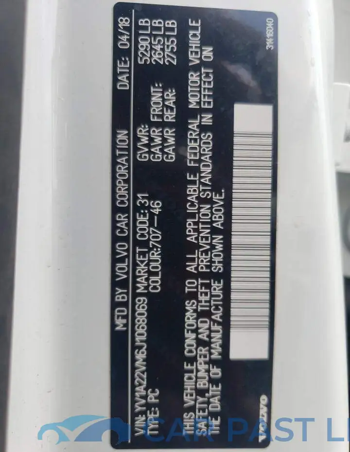 YV1A22VM6J1068069# 13