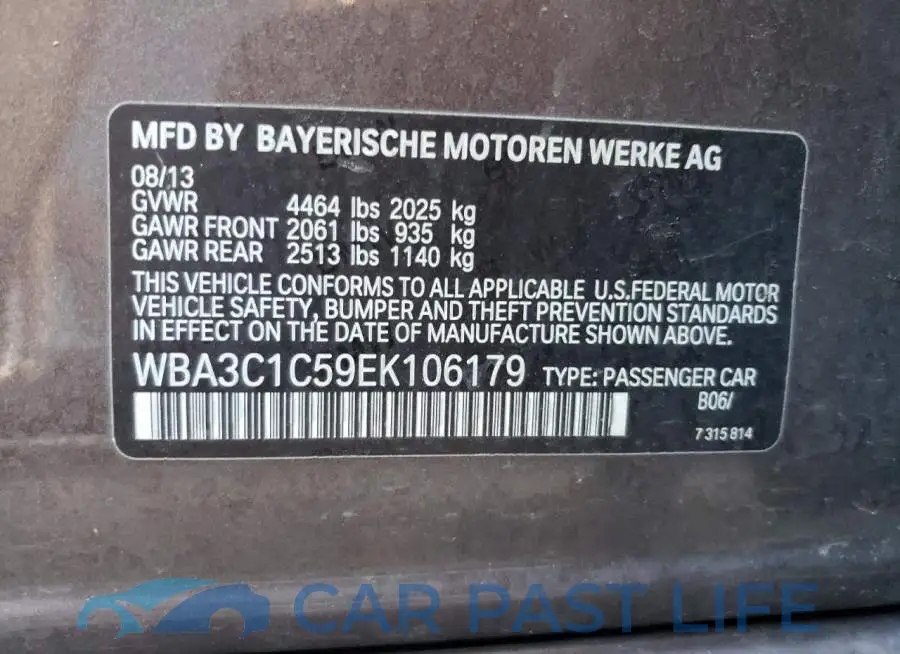 WBA3C1C59EK106179# 12