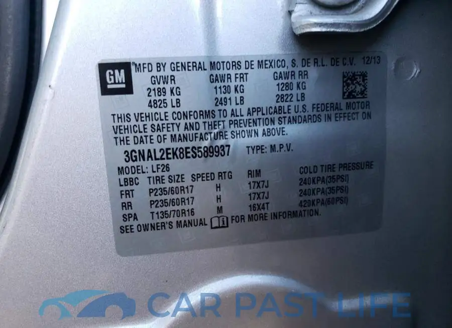 3GNAL2EK8ES589937# 10
