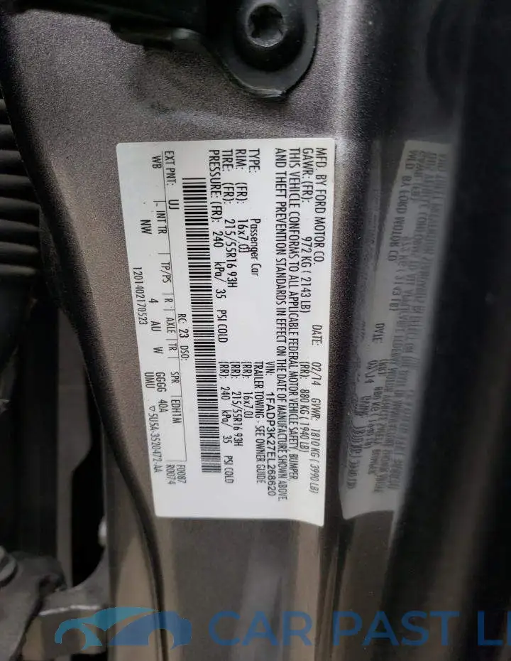 1FADP3K27EL268620# 12