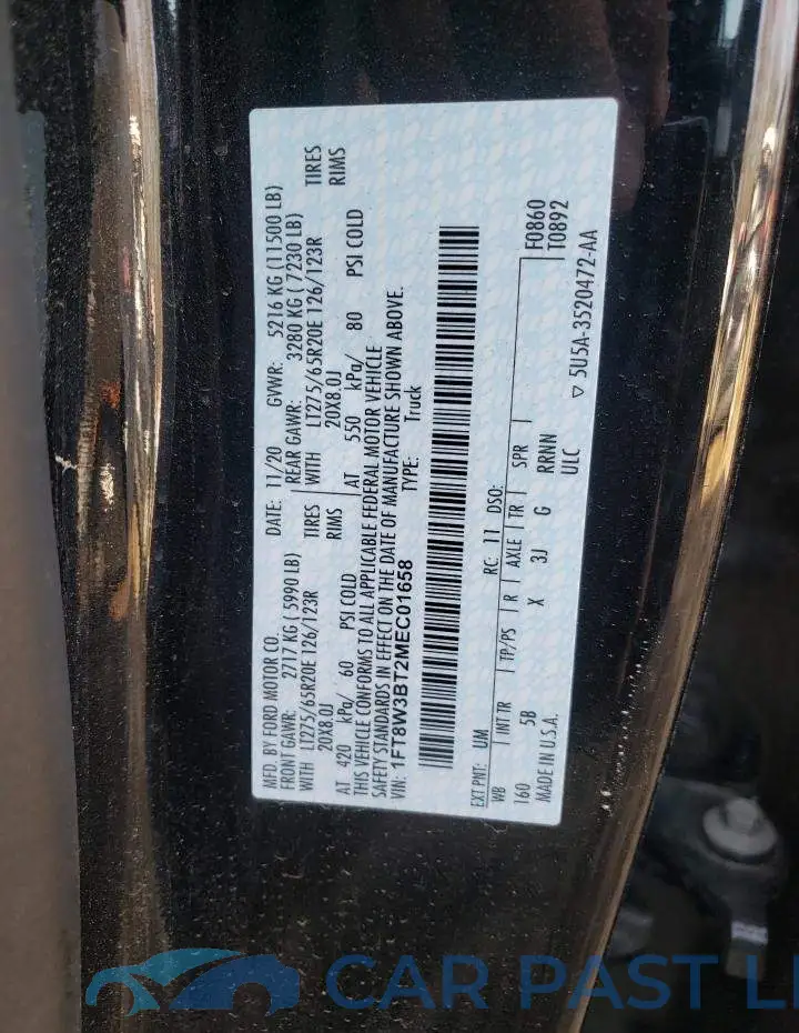 1FT8W3BT2MEC01658# 13