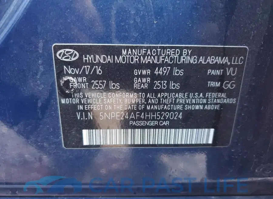 5NPE24AF4HH529024# 12