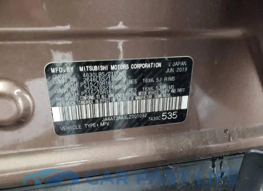 JA4AT3AA3LZ001092# 12