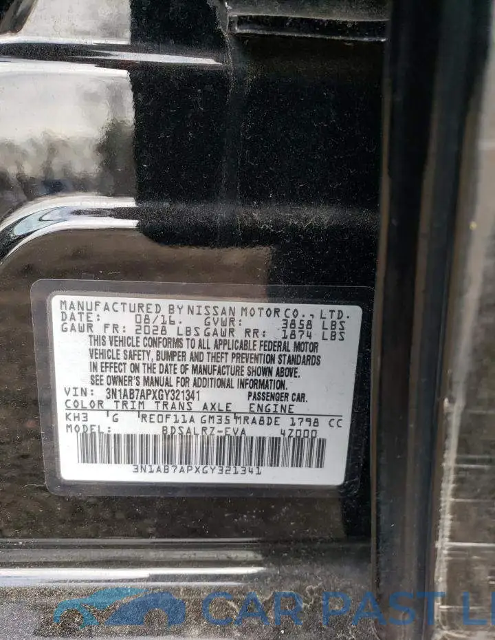 3N1AB7APXGY321341# 12