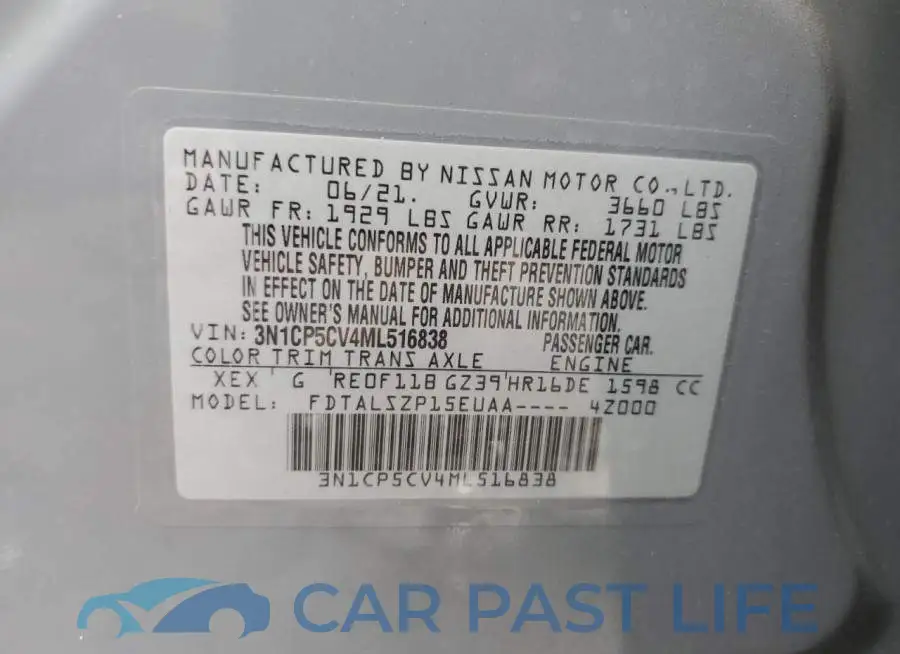 3N1CP5CV4ML516838# 12