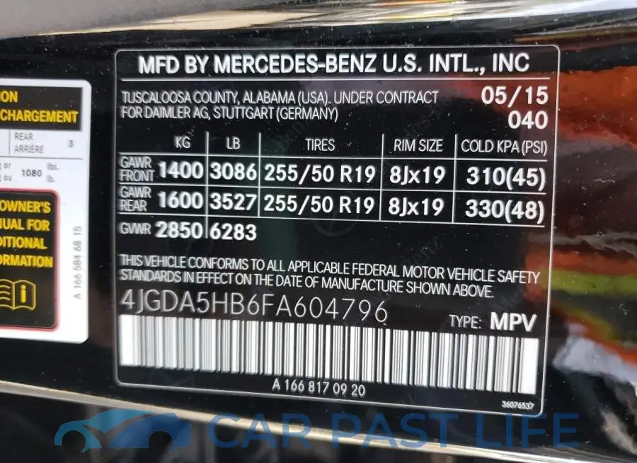4JGDA5HB6FA604796# 10