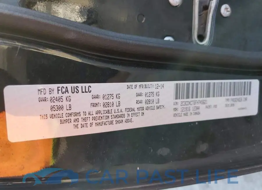 2C3CDXCT6FH745621# 12