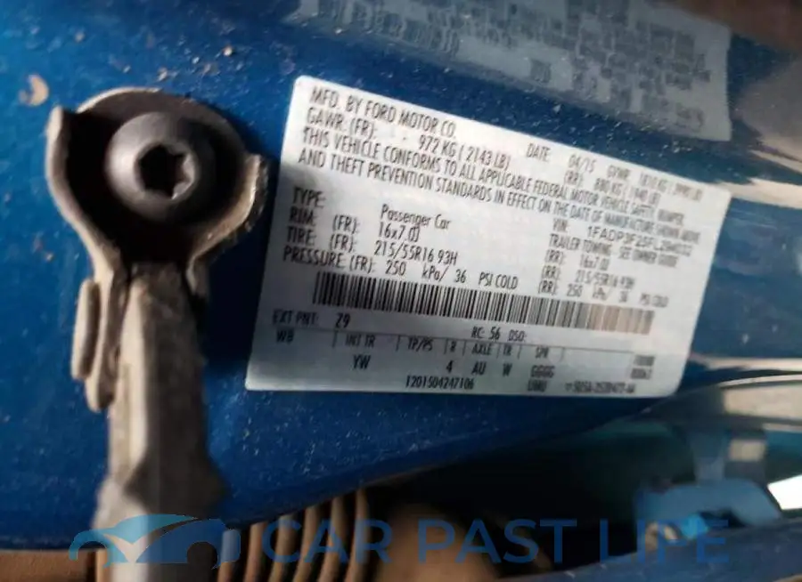 1FADP3F25FL294032# 12